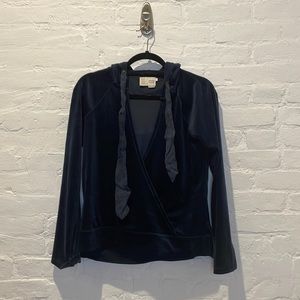 Anthropologie Velvet Hoodie